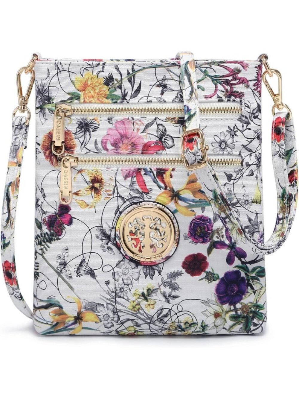 Lightweight Small Crossbody Bag for Women | Multi-Zipper Pocket Phone Purse